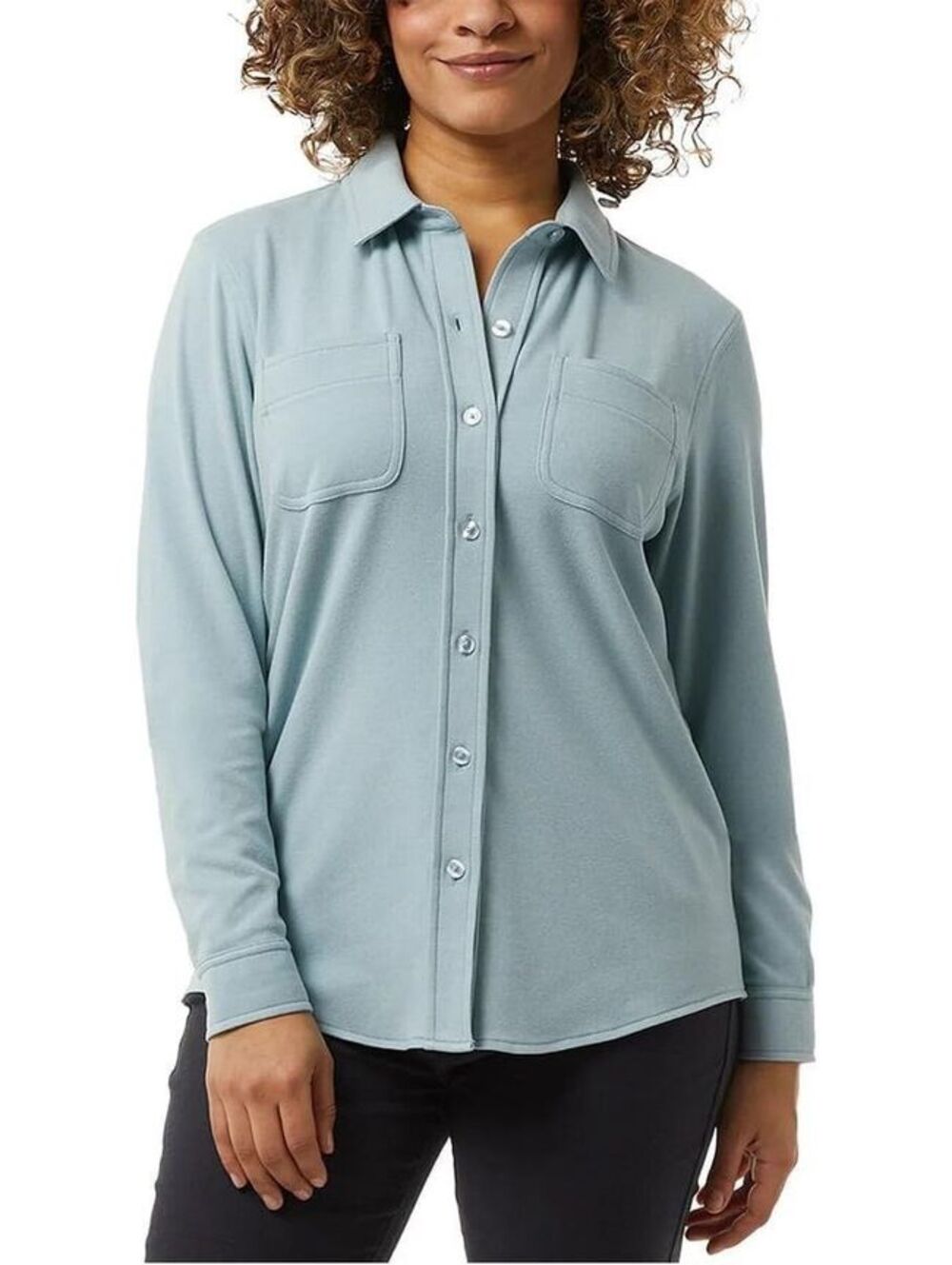 #9 NWT 32 Degrees Ladies' Soft Fleece Button-Up Shirt Size XXL.